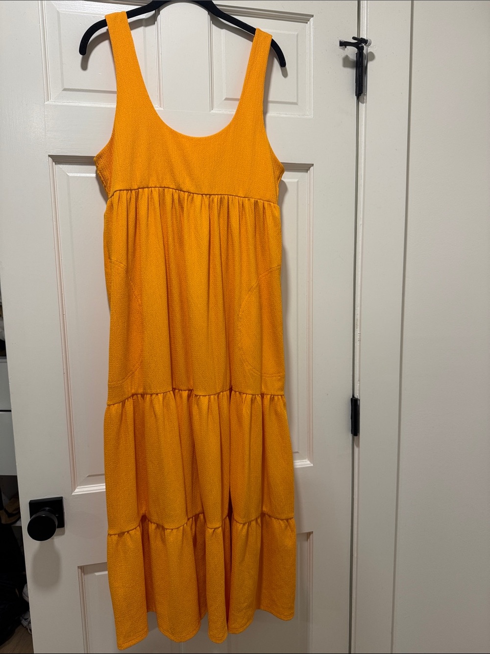 Free People Sunny Yellow Tiered Maxi Dress